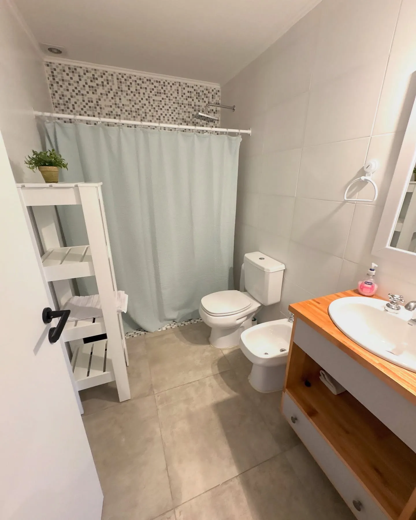 Baño con ducha y bidet